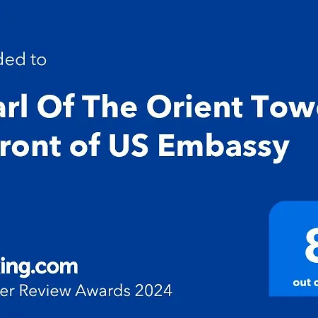 Pearl Of The Orient Tower, In Front Of Us Embassy Apartment Manila Exterior photo